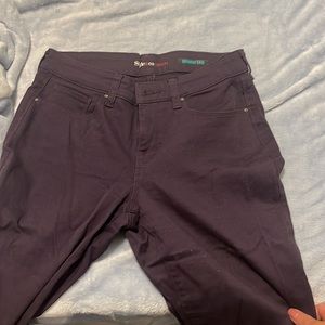 Style and Co dark plum skinny jeans